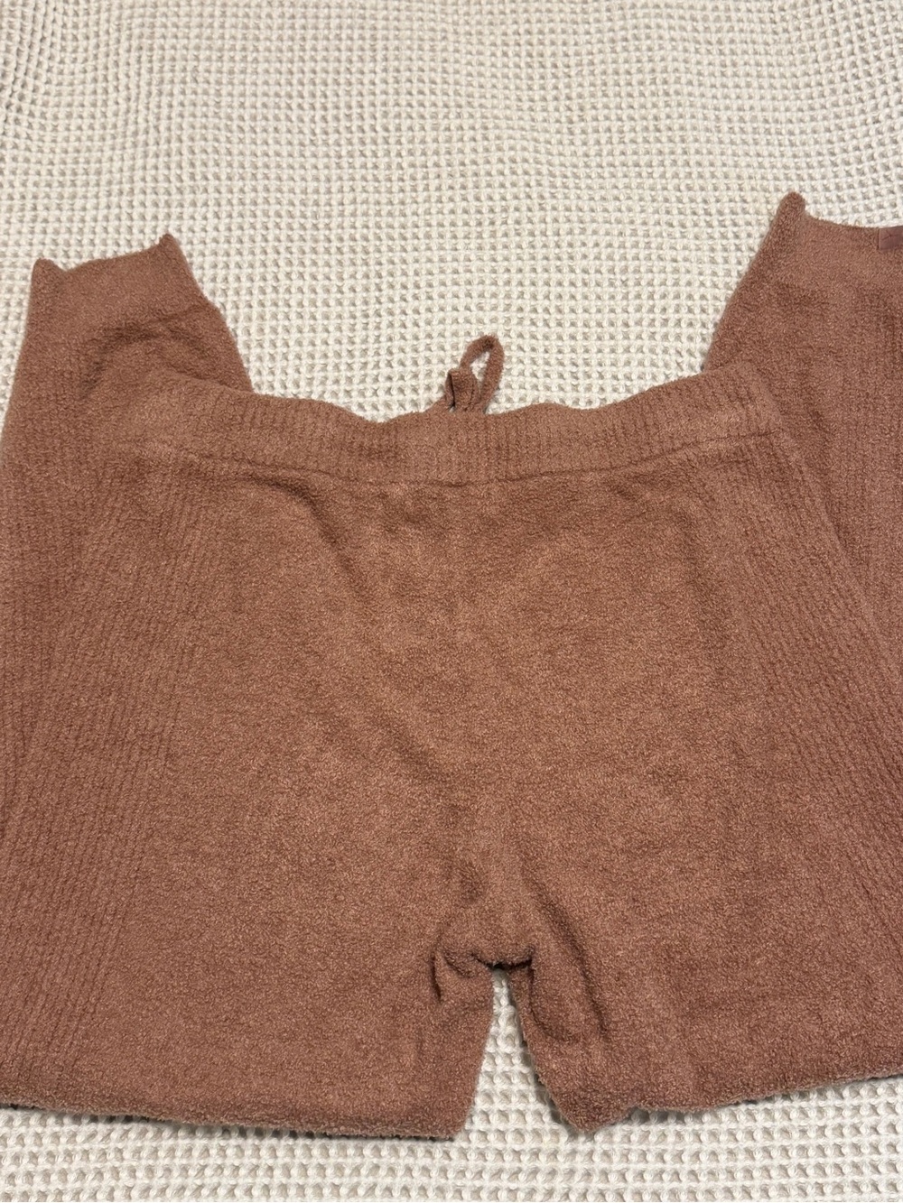 Barefoot Dreams CozyChic Lite Rib Blocked Pants 🤎 | Medium | Tierra | EUC - Picture 10 of 14